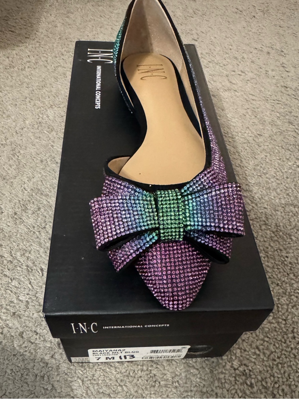 INC International Concept Women's Maiyana Ballet Flats 7M